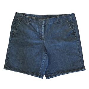 Ann Taylor Dark Rinse Midrise 8.5" Inseam Jean Shorts Size 12
